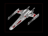 X-Wing gezeichnet mit MS Paint