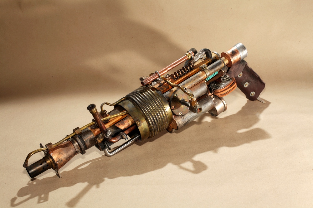 Steampunk Big Gun Flammenwerfer